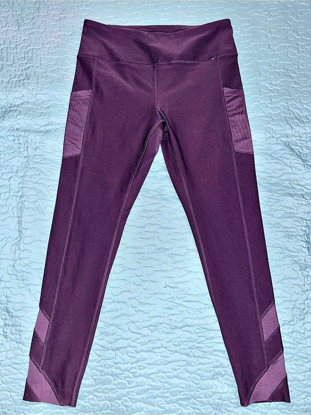 Mondetta The Active Stretch Mesh Panel Legging Purple Large